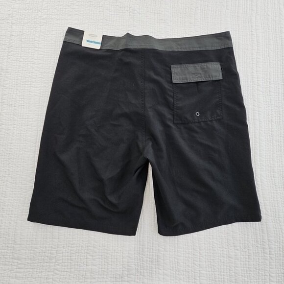 Old Navy California Board Shorts Men's 40 Ink Black Drawstring 10" Inseam NWT - Picture 10 of 15